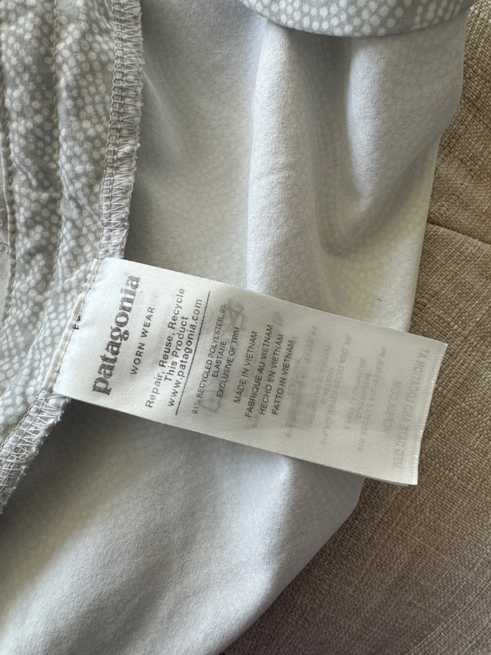 Patagonia White Wave-Pattern Skort - Picture 8 of 8